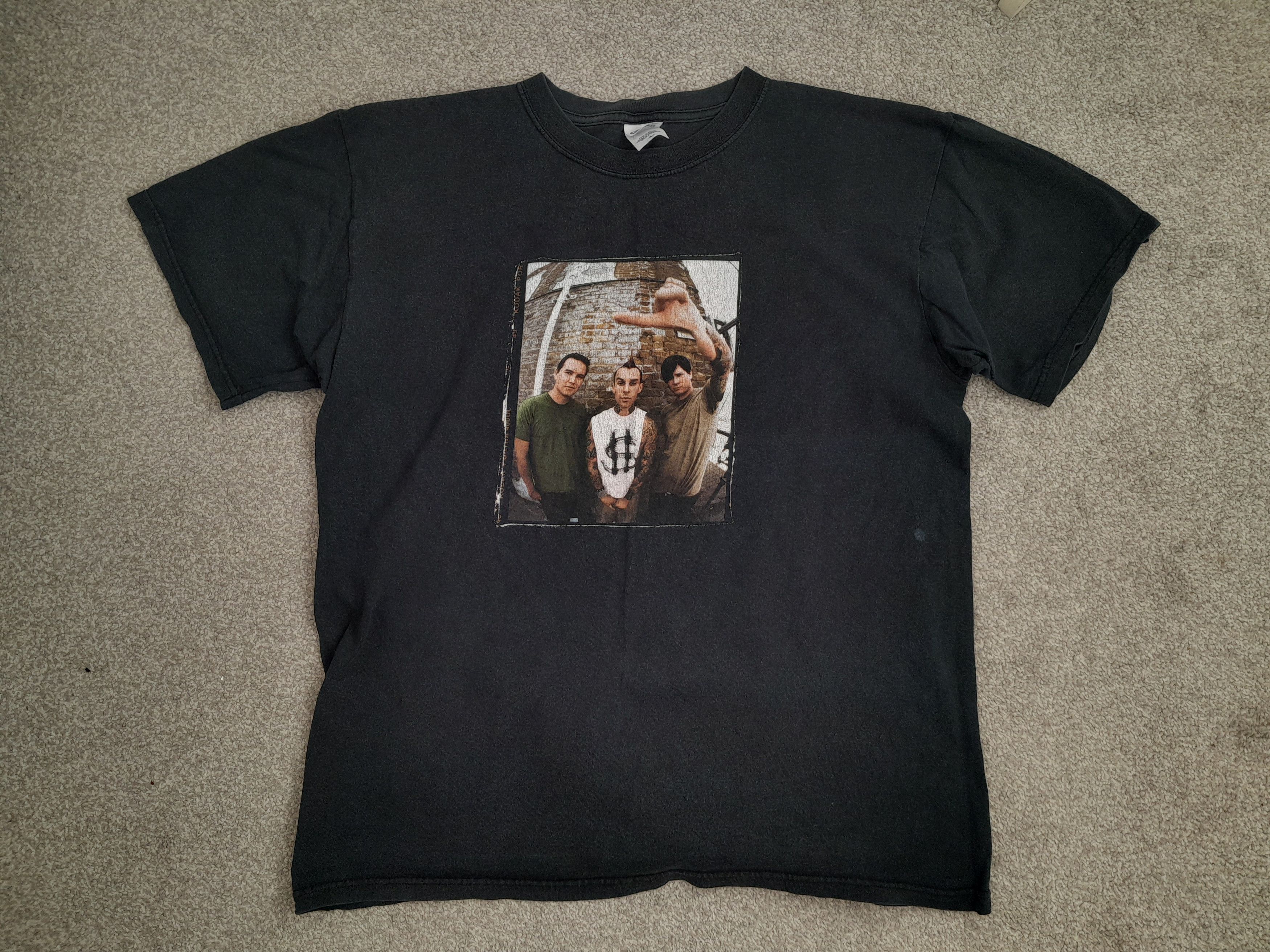 Anvil Blink 182 Vintage 2004 North American Tour T-Shirt, Large in Black, Men's