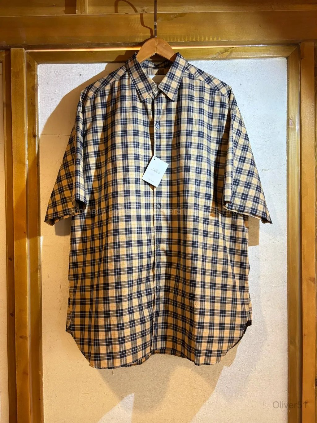 Studio Nicholson Albine Cotton Oversized Bfajufo603 in Brown, Men's