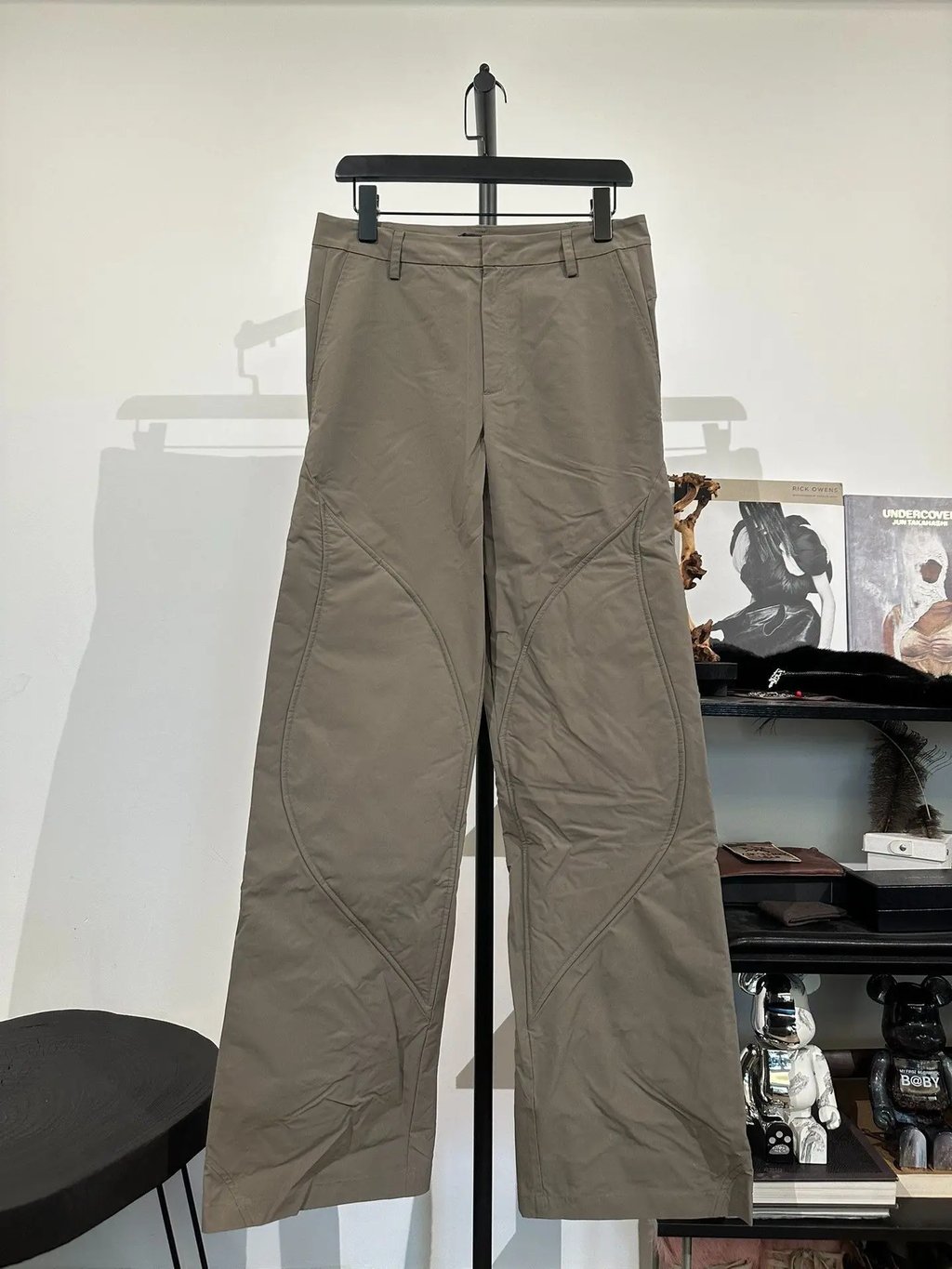 Heliot Emli Nylon Padded Pants/ in Beige, Men's (Size 32)