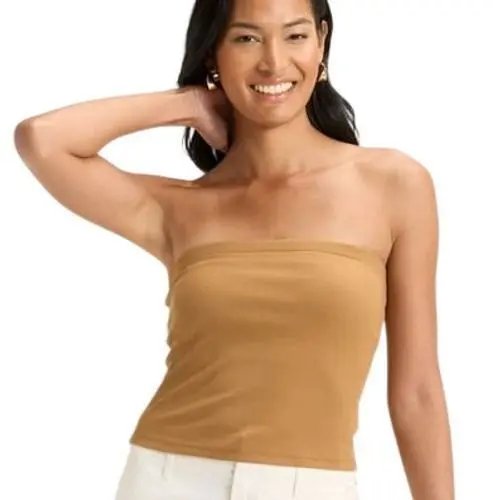 Women's Tube Top - A New Day Brown Xs, Women's