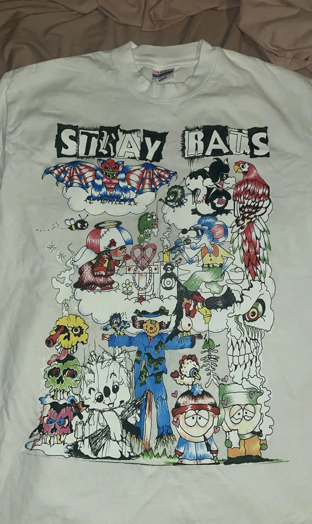Stray Rats Dream Team Shirt in White, Men's