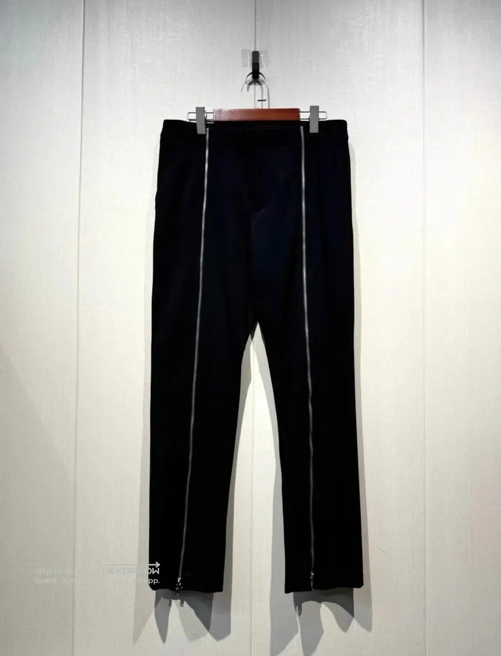 Martine Rose Doublezip Twill Casual Trousers Dddd72608 in Black, Men's (Size 34)