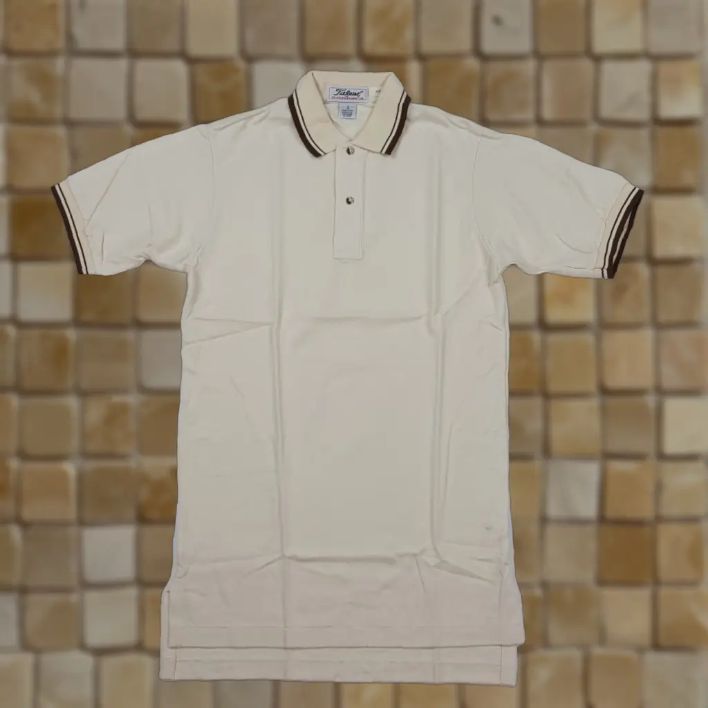Vintage Titleist Polo Shirt Men's Small Ivory Knit Collared Usa Made 90's Golf Promotional/preppy Shirt in White