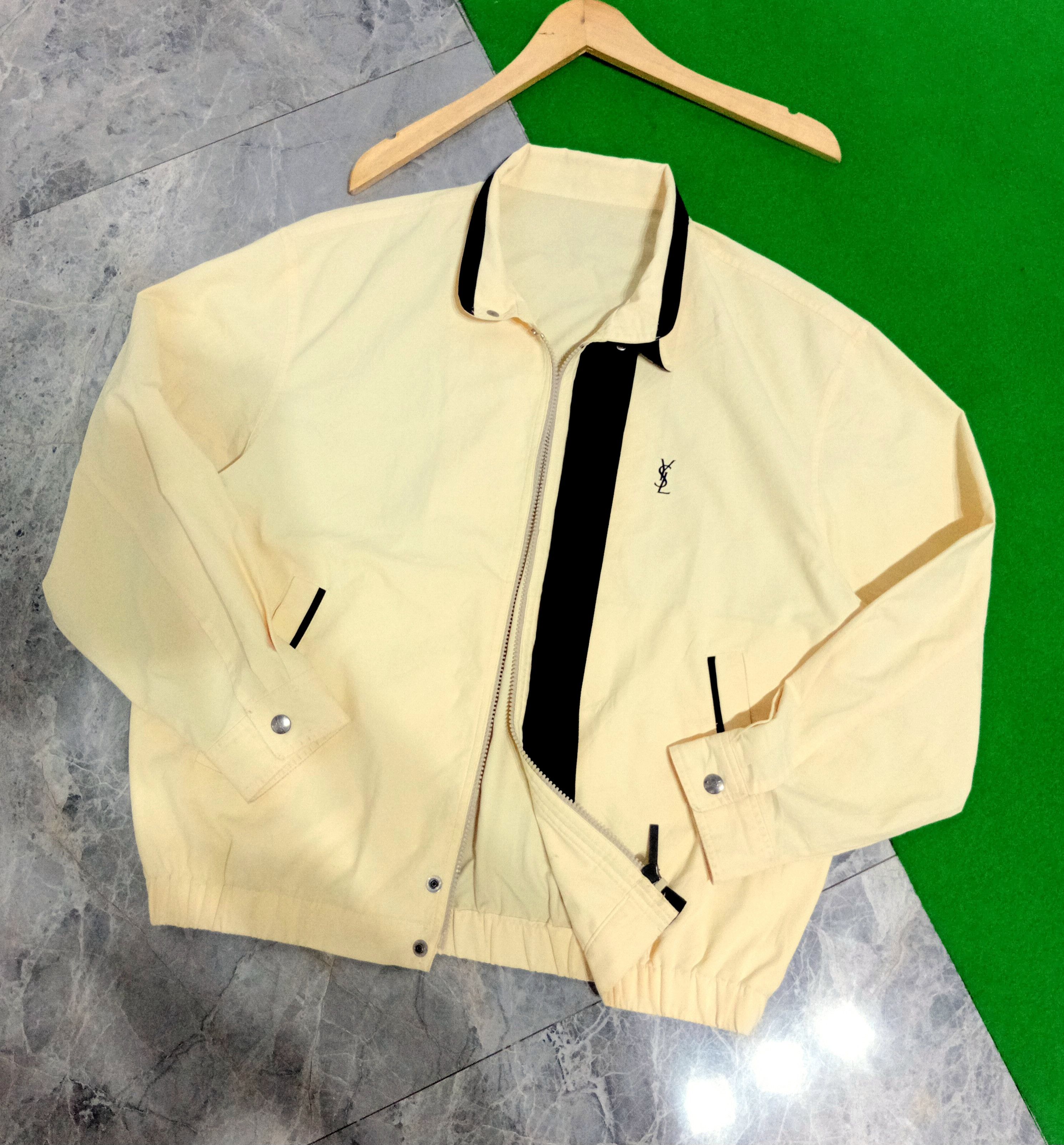 Vintage YVES Saint Laurent Jacket YSL Jacket in Yellow, Men's (Size Large)
