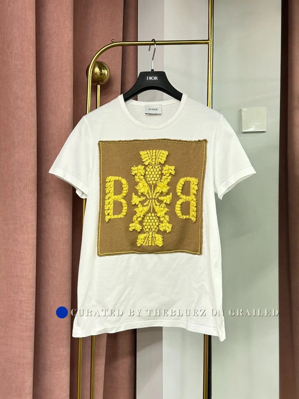 Barrie White Short-Sleeve T-Shirt Yellow B, Men's (Size Xs)