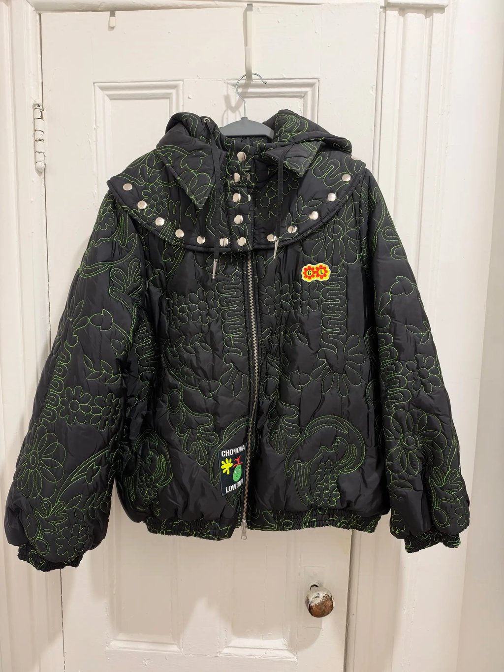 Chopova Lowena Embroidered Puffer Reversible Jacket, Women's