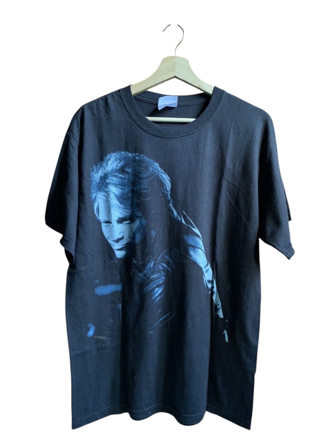 Band Tees Vintage Ron(Bon Jovi)T-Shirt Late 90’S in Black, Men's (Size Medium)