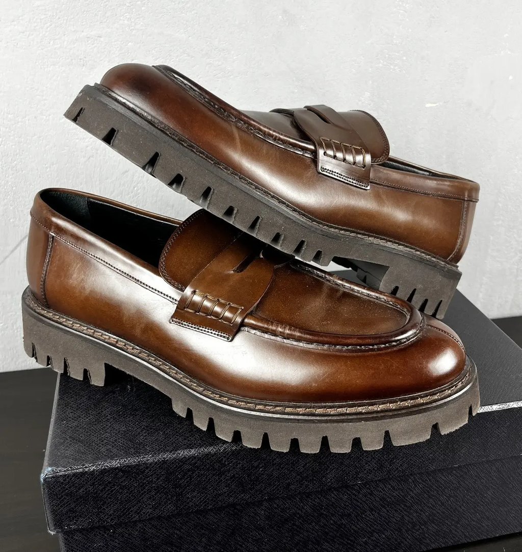 Oliver Sweeney Leather Loafers Size 7,5 in Brown, Men's (Size 7.5)