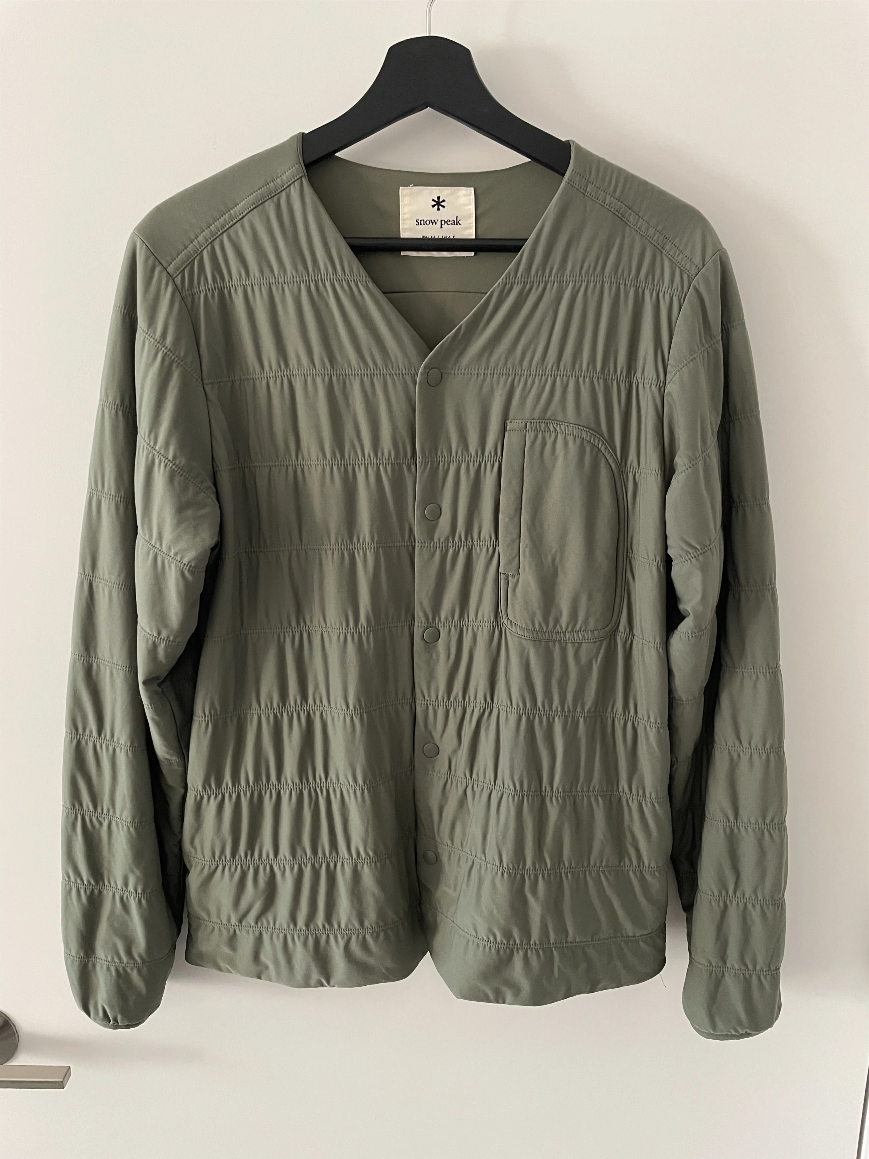 Snow Peak Insulated Cardigan Green S, Men's (Size Small)