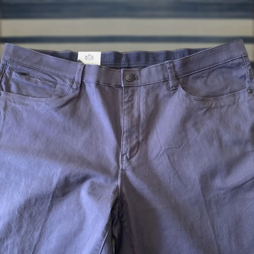 English Laundry Men’S Gray Chino Pants Comfort Straight Leg Size 40X30 Cotton Blend in Brown, Men's