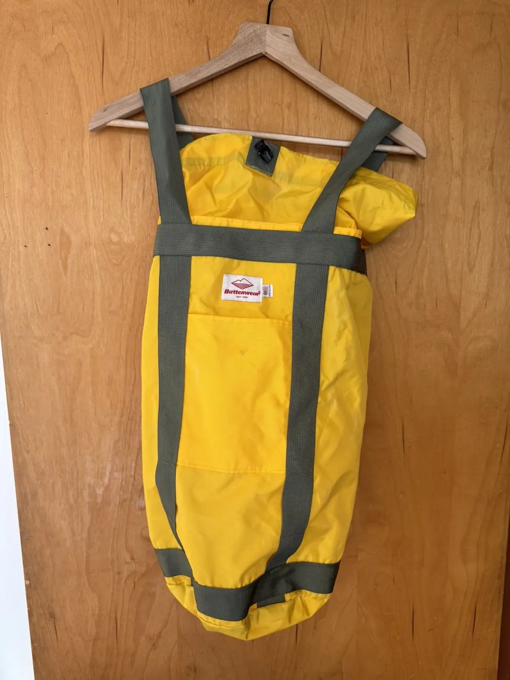 Battenwear Convertible Tote/Backpack in Yellow, Men's