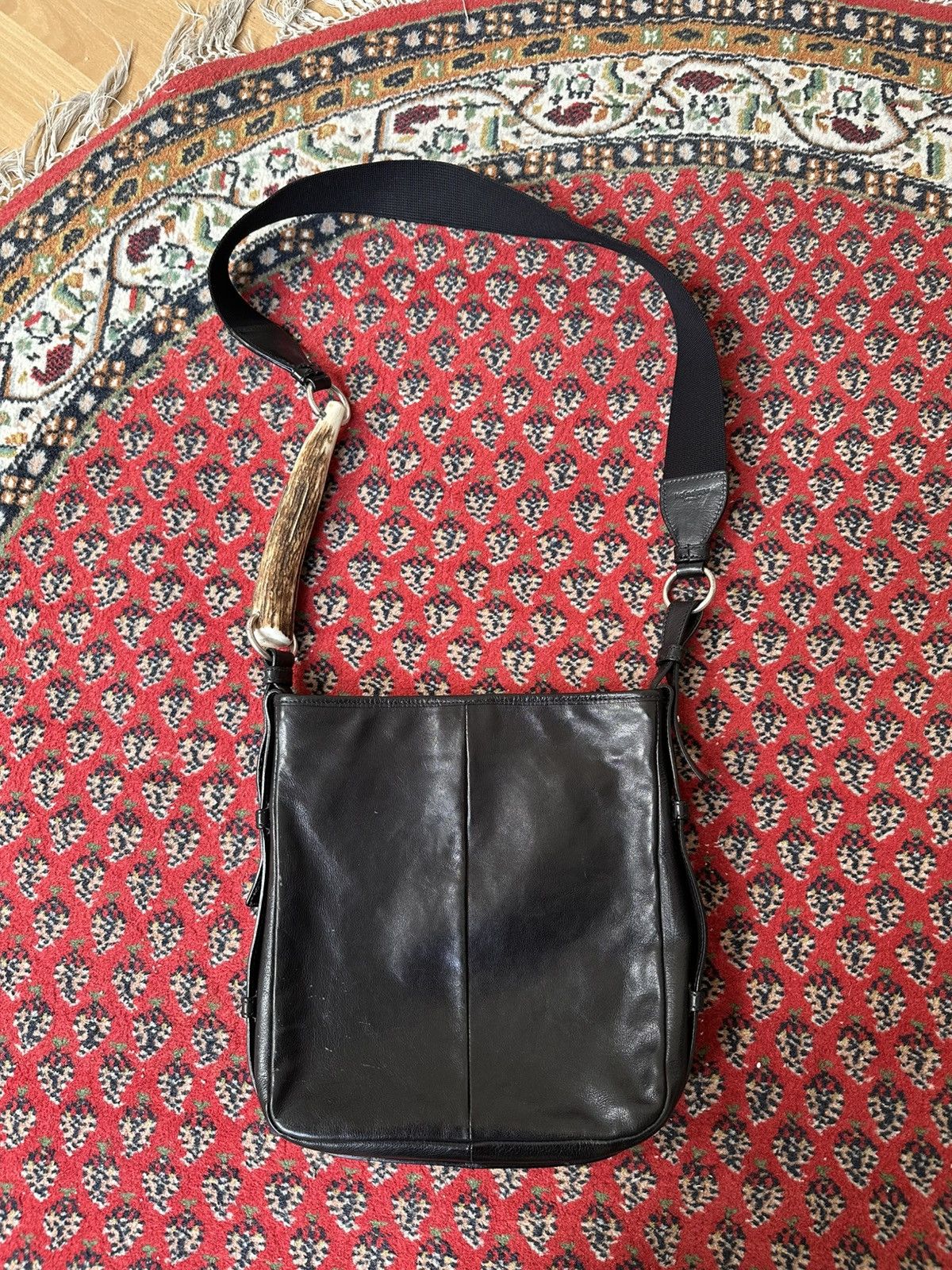YSL Tom Ford Mombasa Leather Bag in Black, Men's