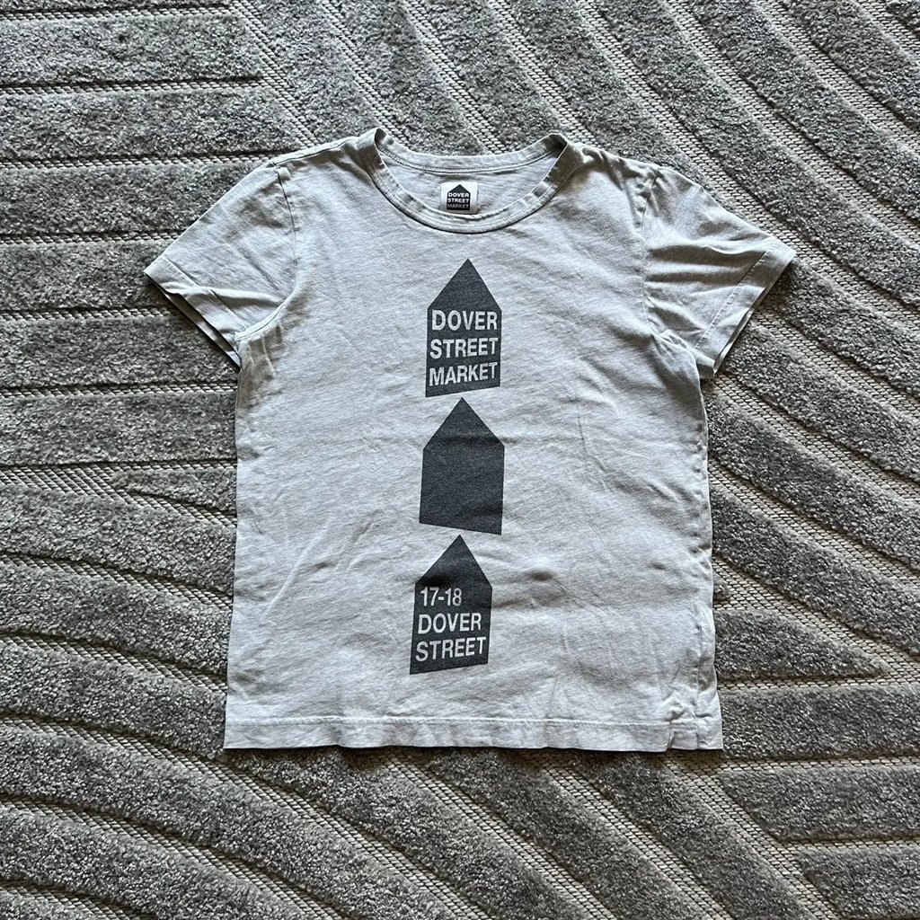 Vintage Y2K Dover Street Market T-Shirt Comme Des Garcons in Gray, Women's