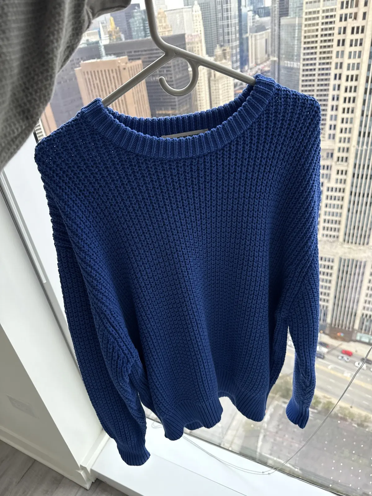 Knitwear Sweater - Every Other Thursday in Blue, Men's (Size Large)