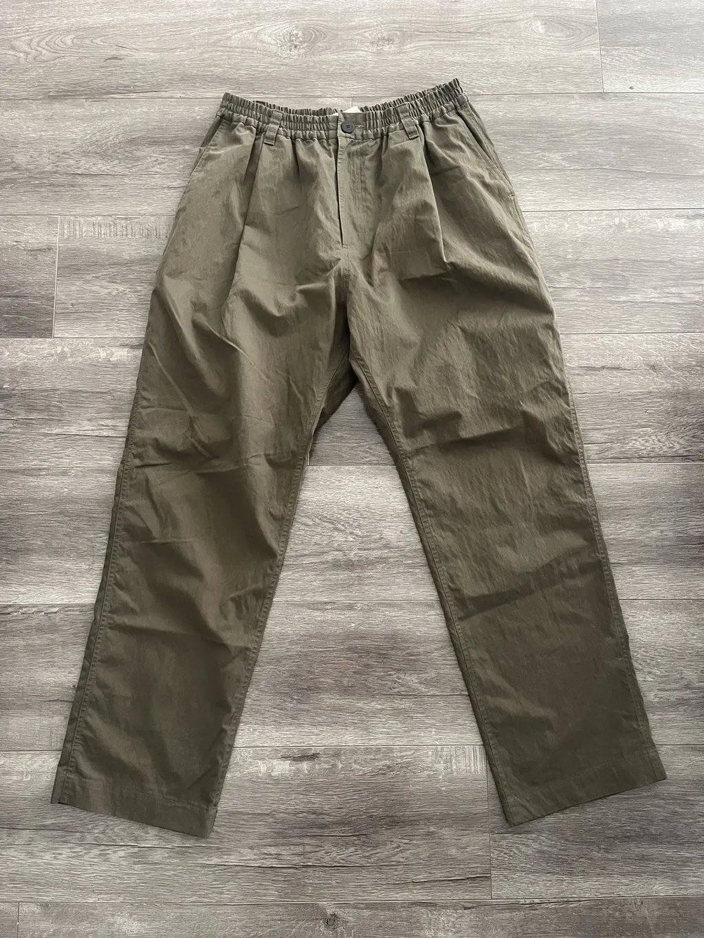 Premium Cotton Pants Army Green Cargo Pocket, Men's (Size 32)