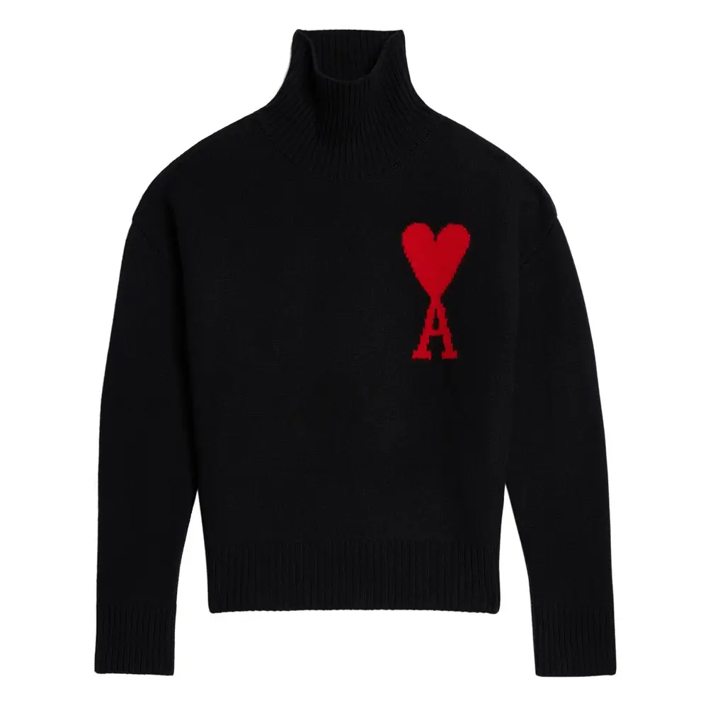 Ami Paris Black Sweaters & Knitwear - Jumpers, Men's (Size Large)