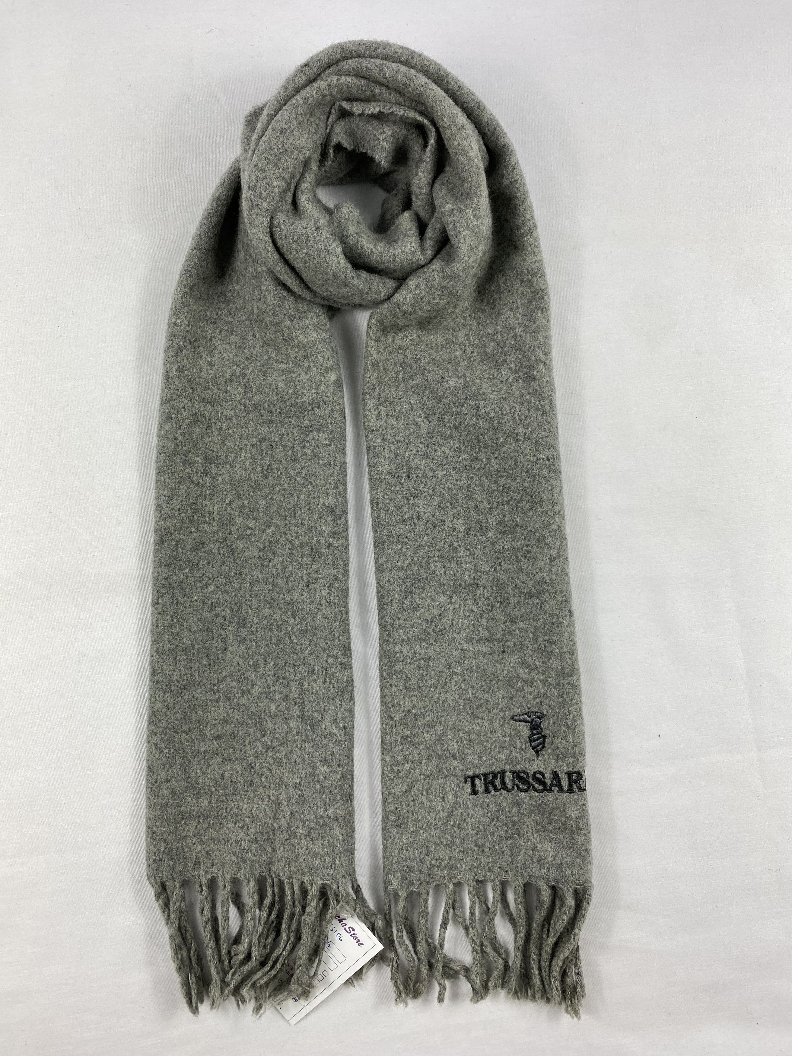 Trussardi Scarf / Muffler / Neckwear in Grey, Men's