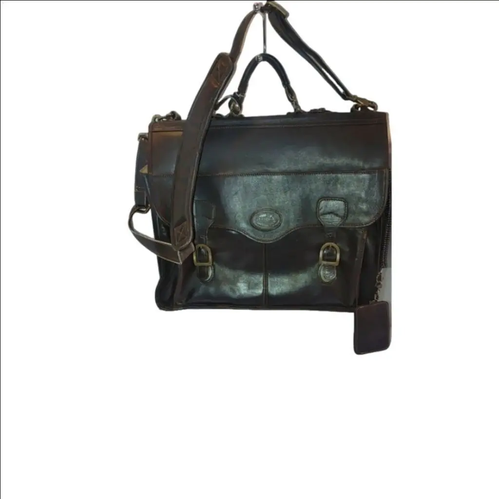 Dilara Findikoglu Santa Fe Airline Int.'l Dilana Leather Satchel in Brown, Men's