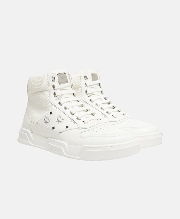 MCM Skyward Vst Sneakers in White, Men's (Size 9)