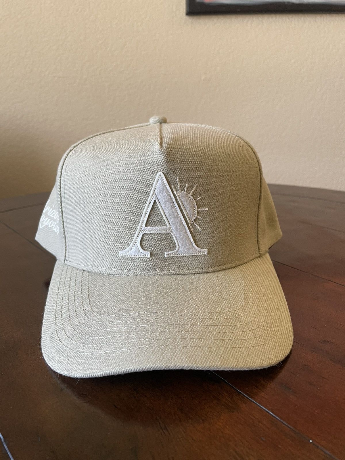 Rhude X Arizona Coyotes “A” Hat in Beige, Men's