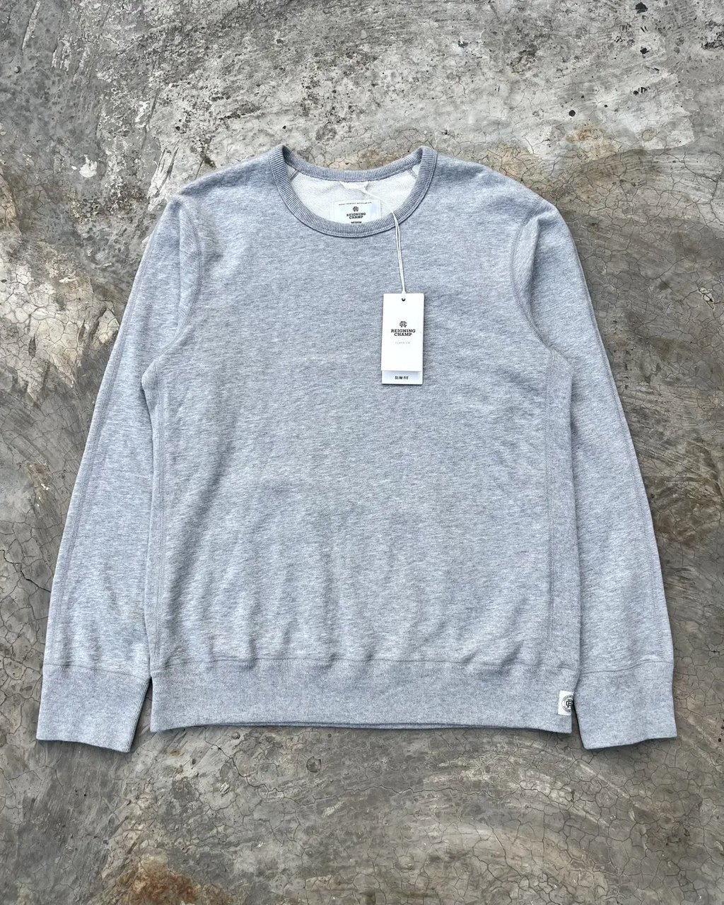 Midweight Terry Crewneck in Gray, Men's