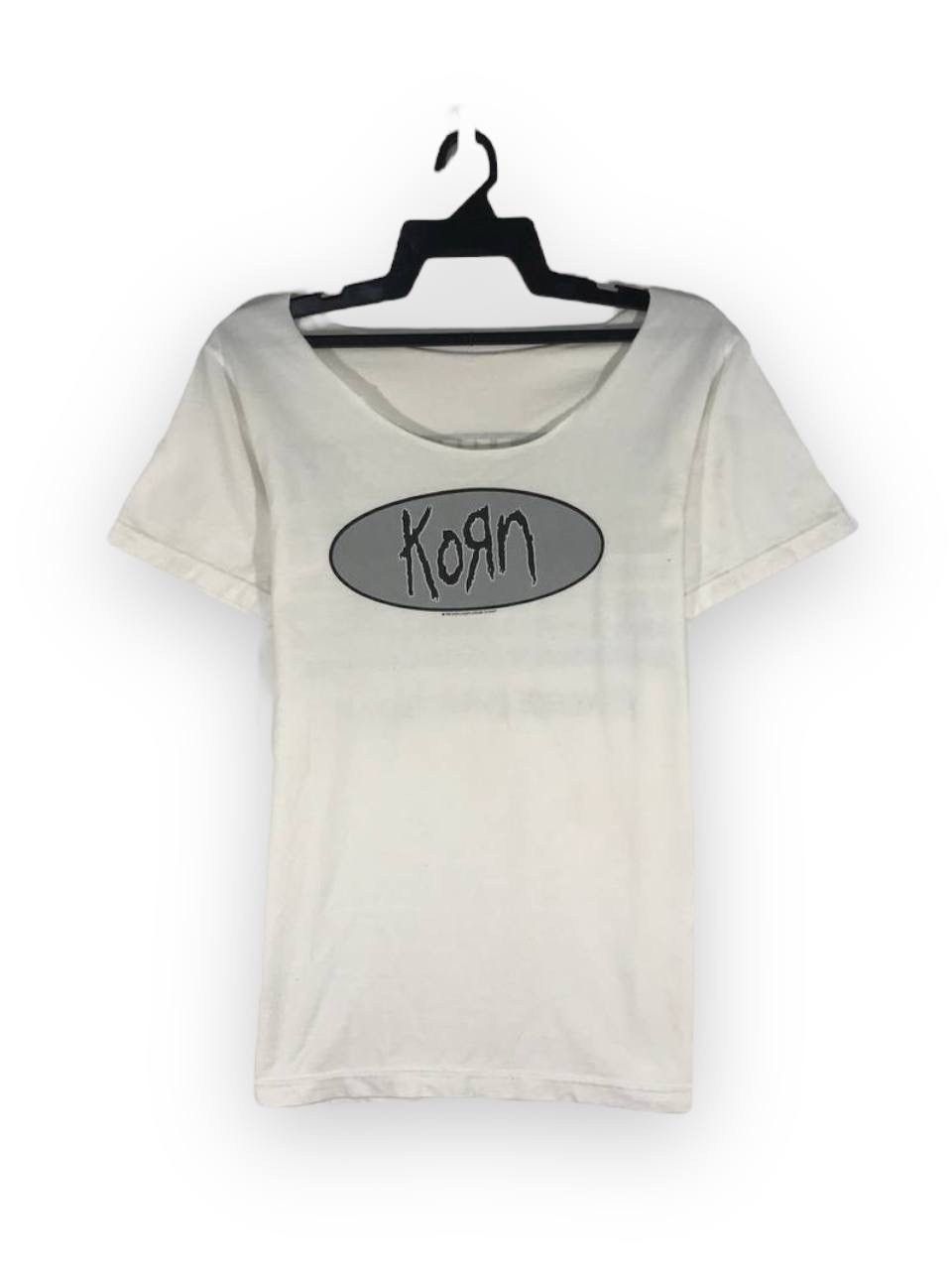 Band Tees x Vintage 1998 Korn Band in White, Men's (Size Small)