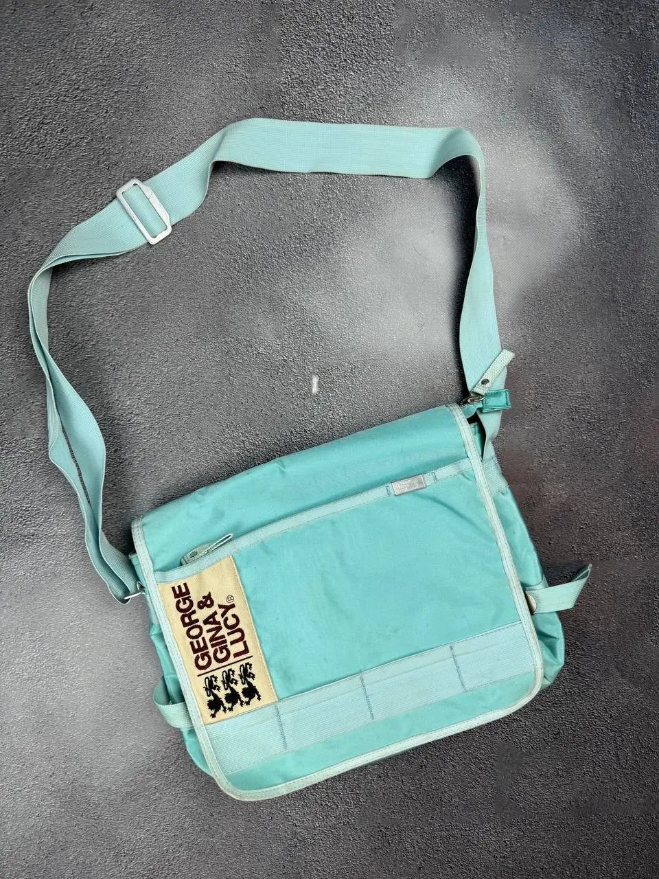 Vintage George Gina Lucy Bag Messenger Ggl in Green, Women's