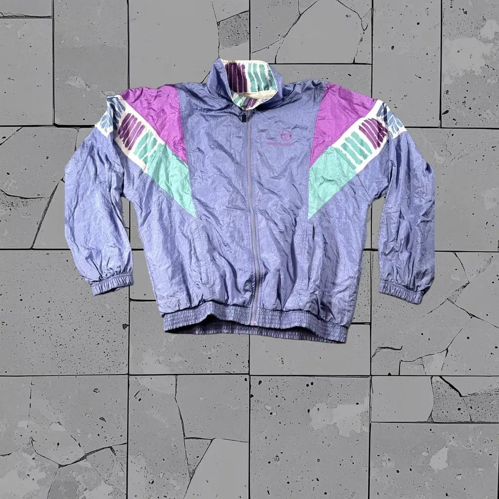 Vintage Sergio Tacchini Jacket Mens Large Colorblock Windbreaker Tennis 90s, Men's