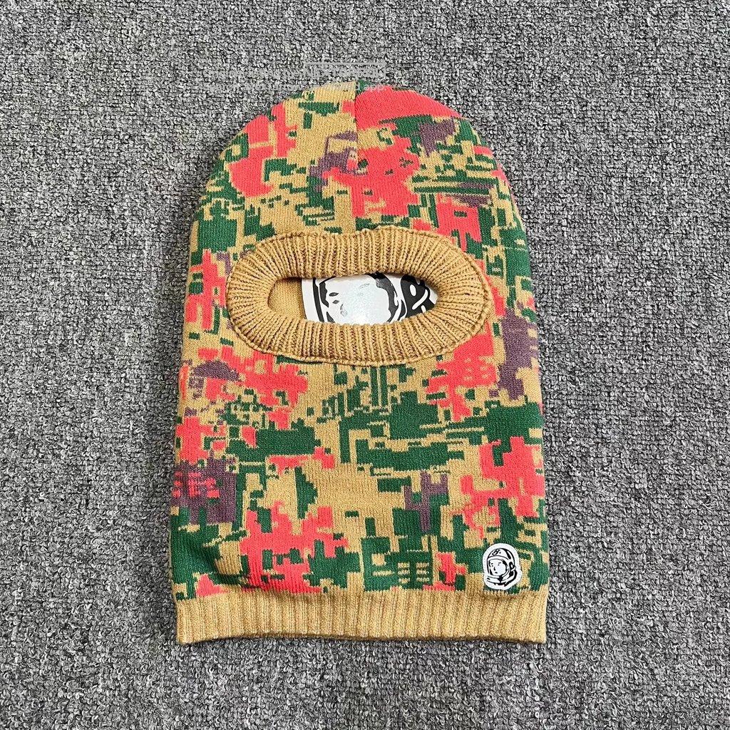 22fw Bbc Mosaic All-Over Print Knitted Balaclava Beanie Q7, Men's