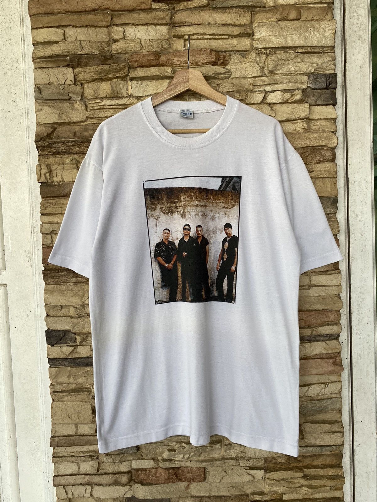 Very 1987 Vintage U2 “The Joshua Tree” Album Band Tees in White, Men's (Size Large)
