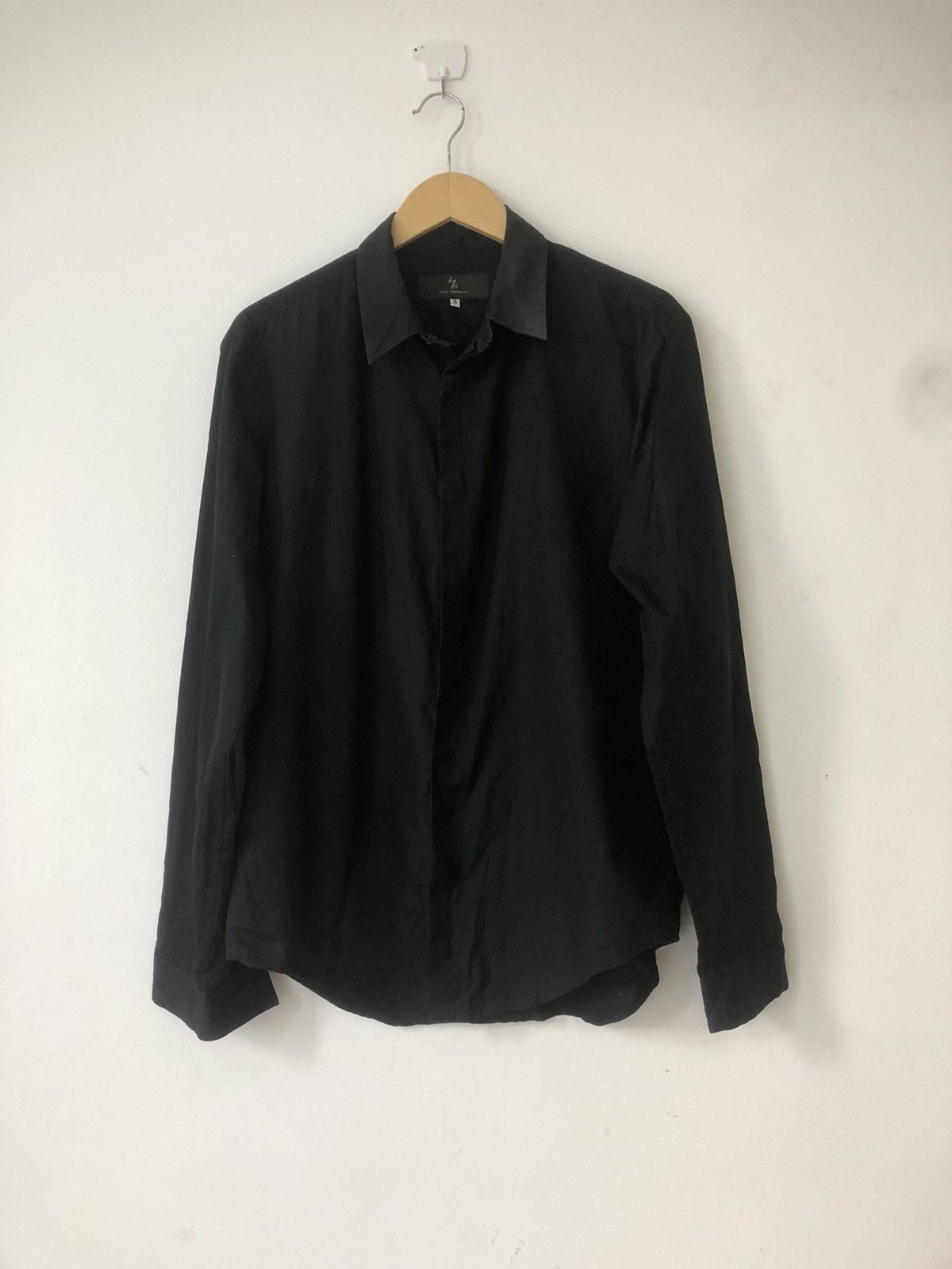 Yohji Yamamoto x YS Black Shirt, Men's (Size Medium)