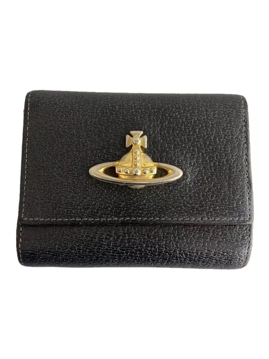 Vivienne Westwood Orb Leather Wallet in Black, Men's