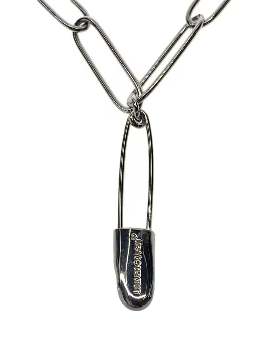 Undercover Aw25 Safety Pin Necklace in Silver, Men's