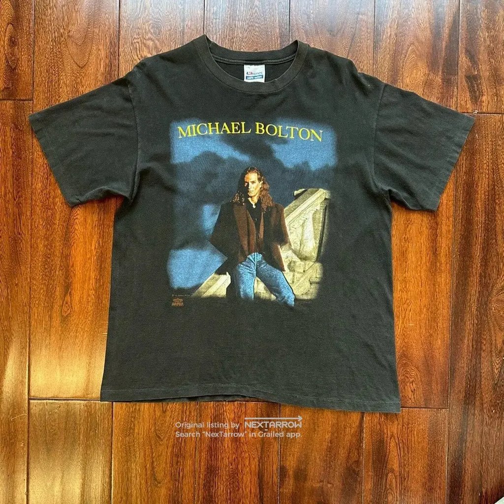 Michael Bolton Tee 90s Llll122609 in Black, Men's (Size Xl)
