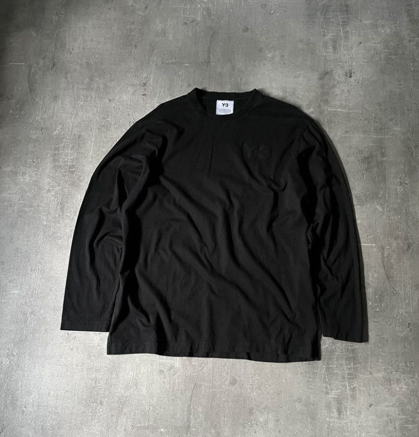 Yohji Yamamoto Adidas Y-3 Long Sleeve T-Shirts Black, Men's (Size Medium)