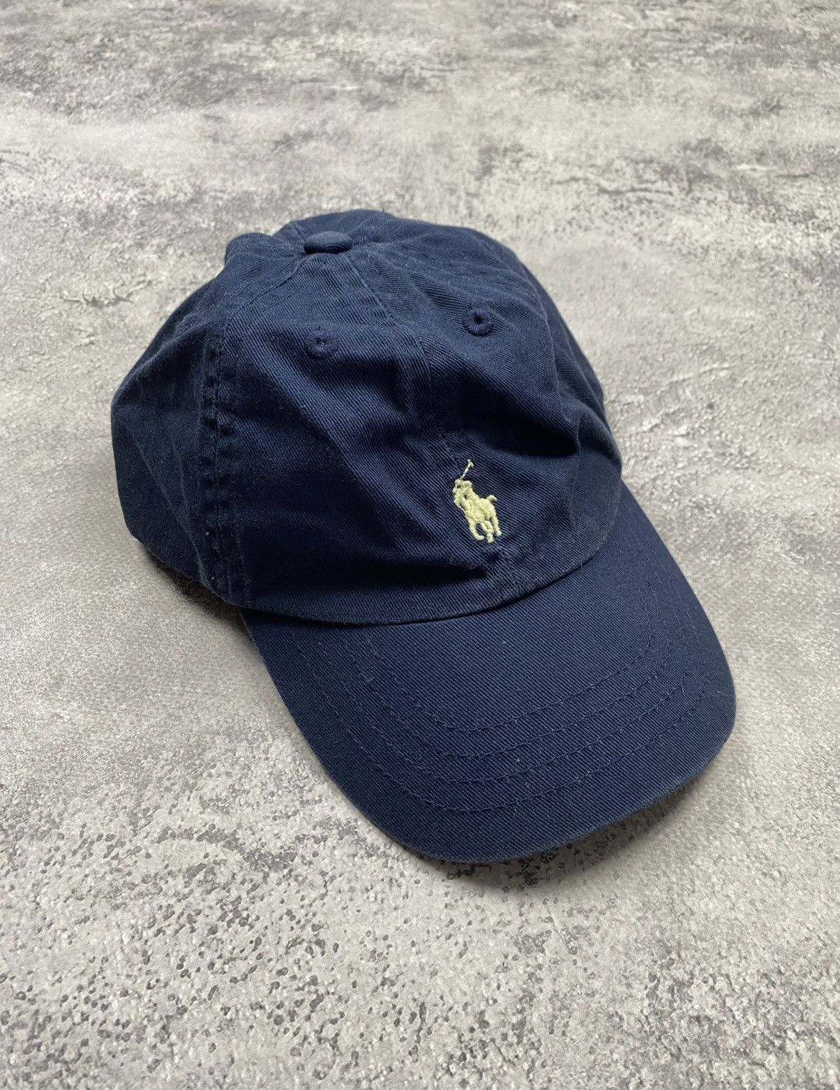 Vintage Polo Ralph Laurent Cap Y2K Centre Logo Pony Blue Hat, Men's