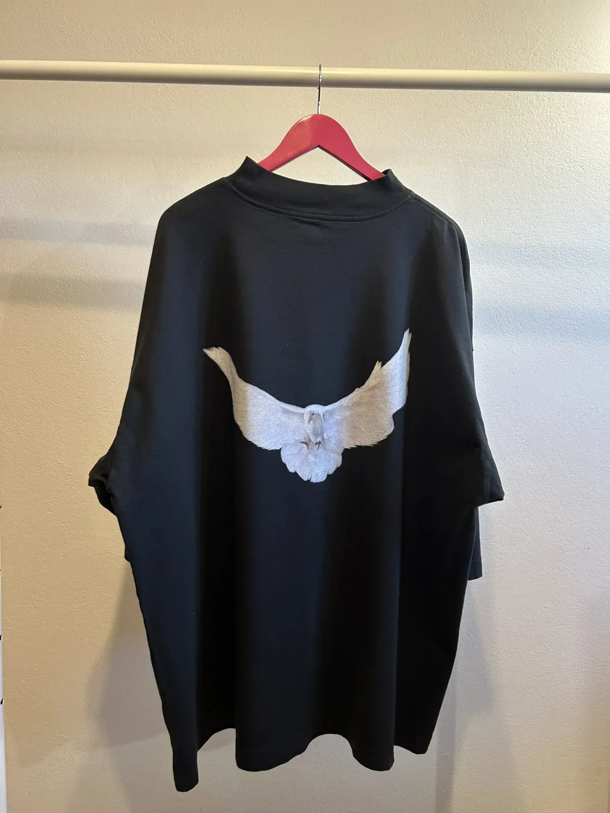 Yeezy Balenciaga Dove T-Shirt Oversized in Black, Men's (Size Medium)