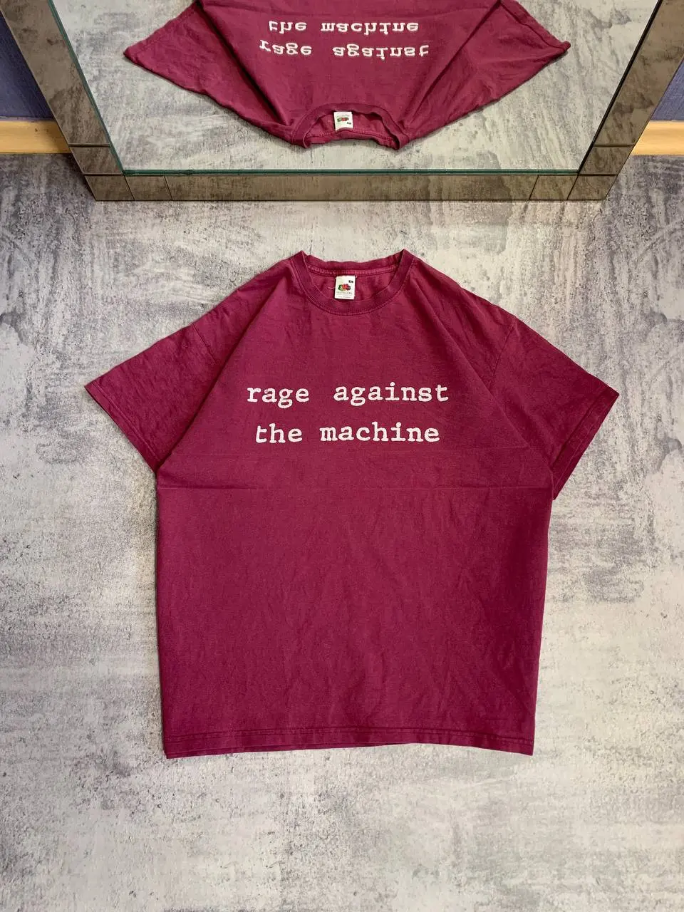 Band Tees Vintage Rage Against The Machine Molotov Logo Band T-Shirt in Red, Men's (Size XL)