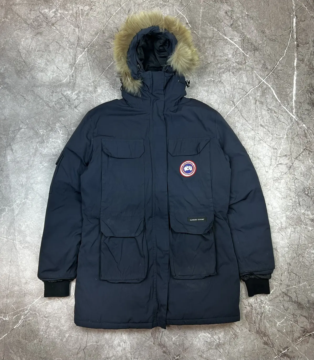 Vintage Canada Goose Parka Down 65 Jacket Blue Size L, Men's