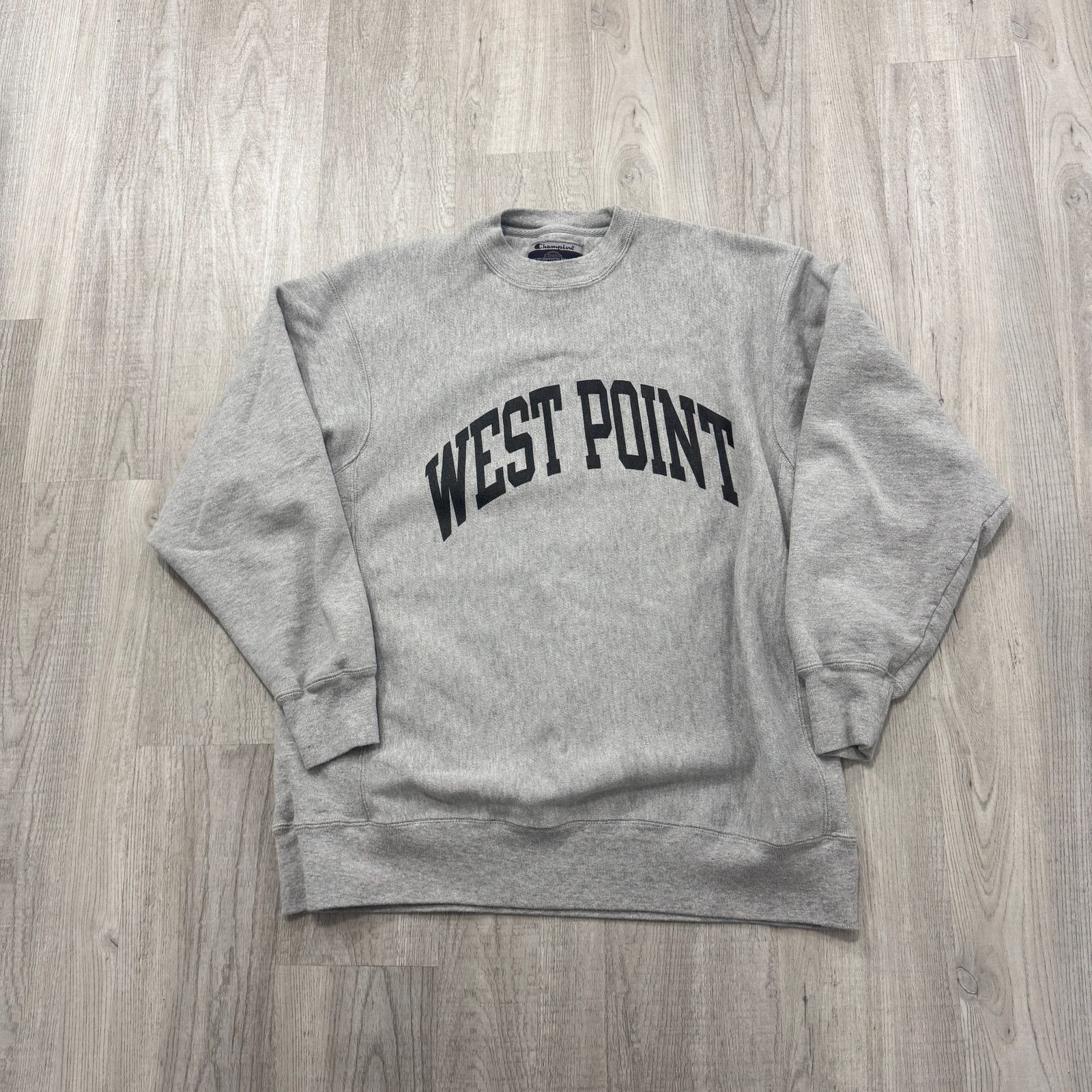 Vintage Champion Reverse Weave West Point Sweatshirt Large in Grey, Men's