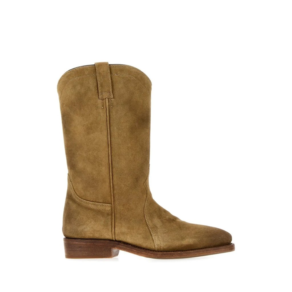 Jil Sander Beige Suede Boots Women's Size:1, Women's (Size 10)