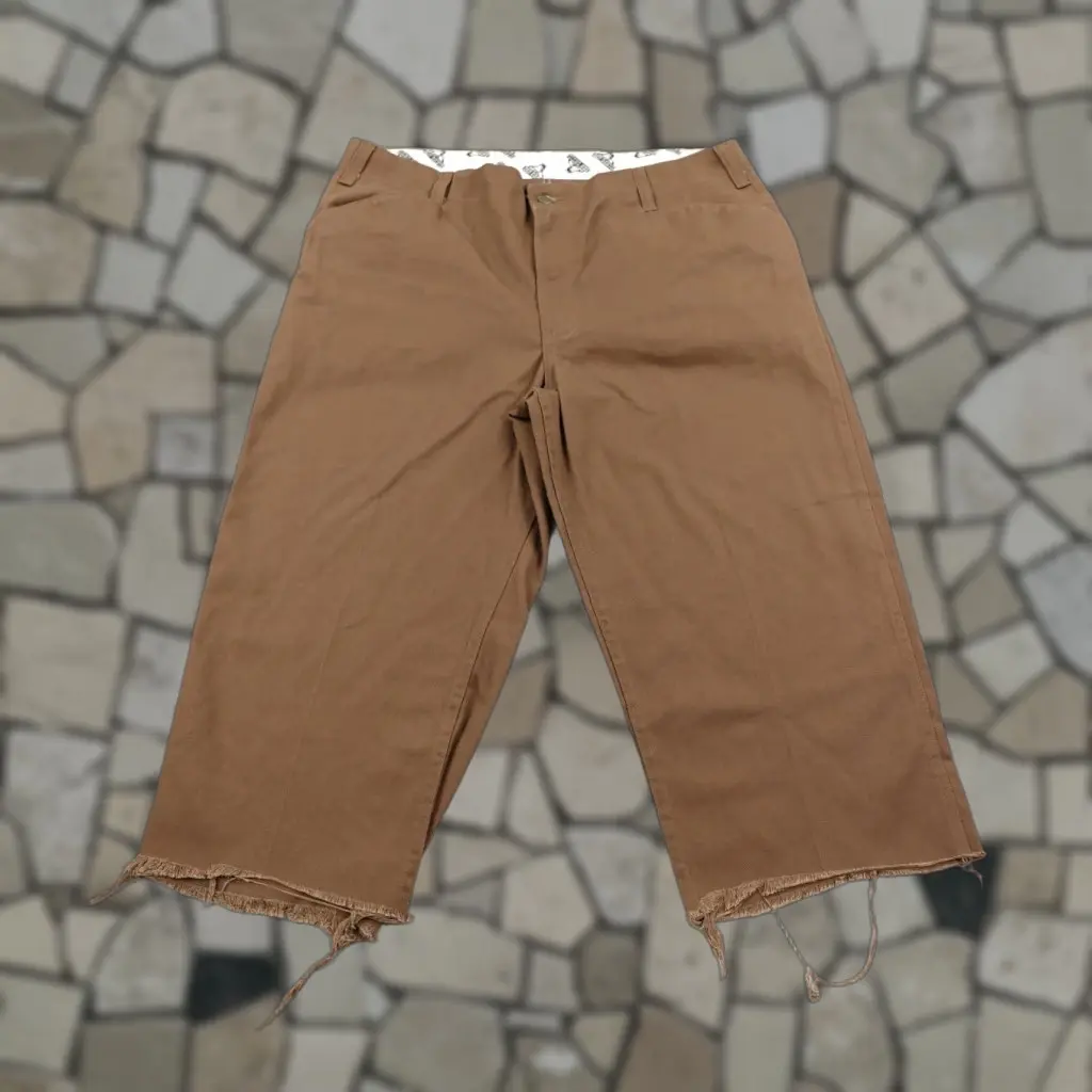 Vintage Ben Davis Pants Mens 40 Brown Cropped Utility Baggy Wide Leg Relaxed Casual