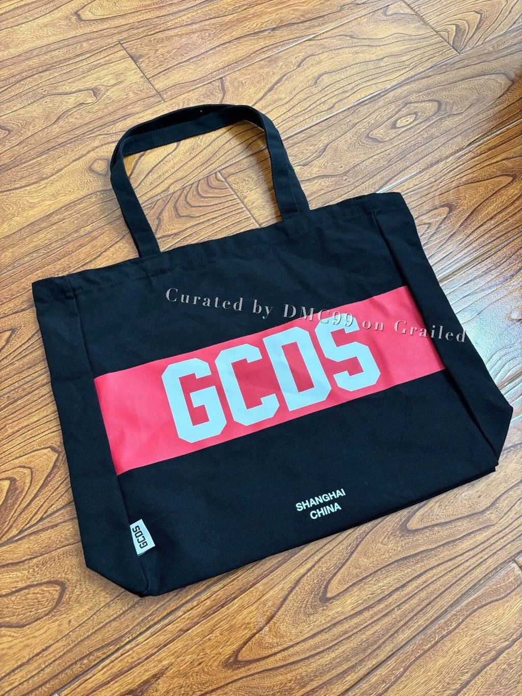 Gcds Shanghai Limited Canvas Tote in Black, Men's