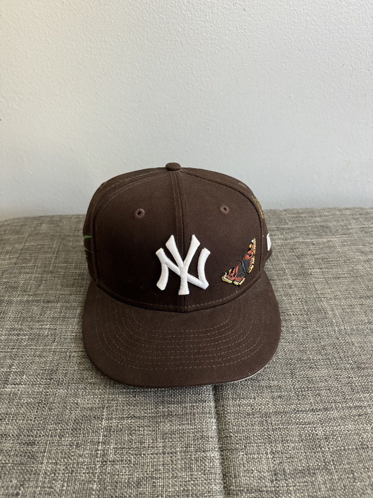 New Era Felt Fitted Hat in Brown, Men's