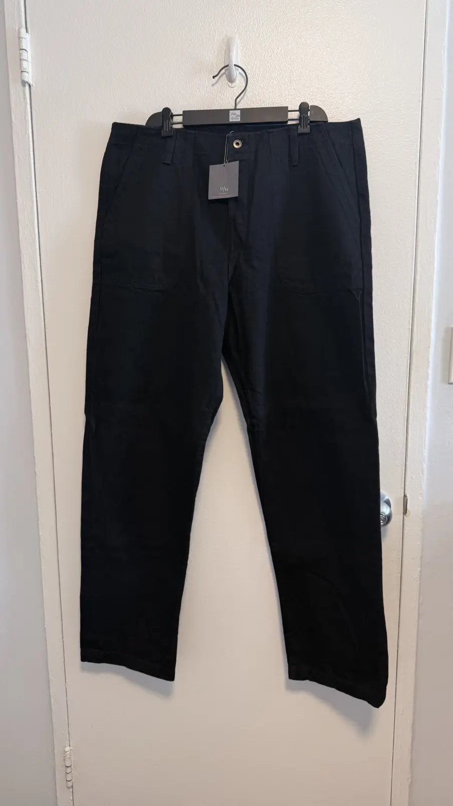 Four Pocket Pants - Black Selvedge Denim, Men's (Size 36)
