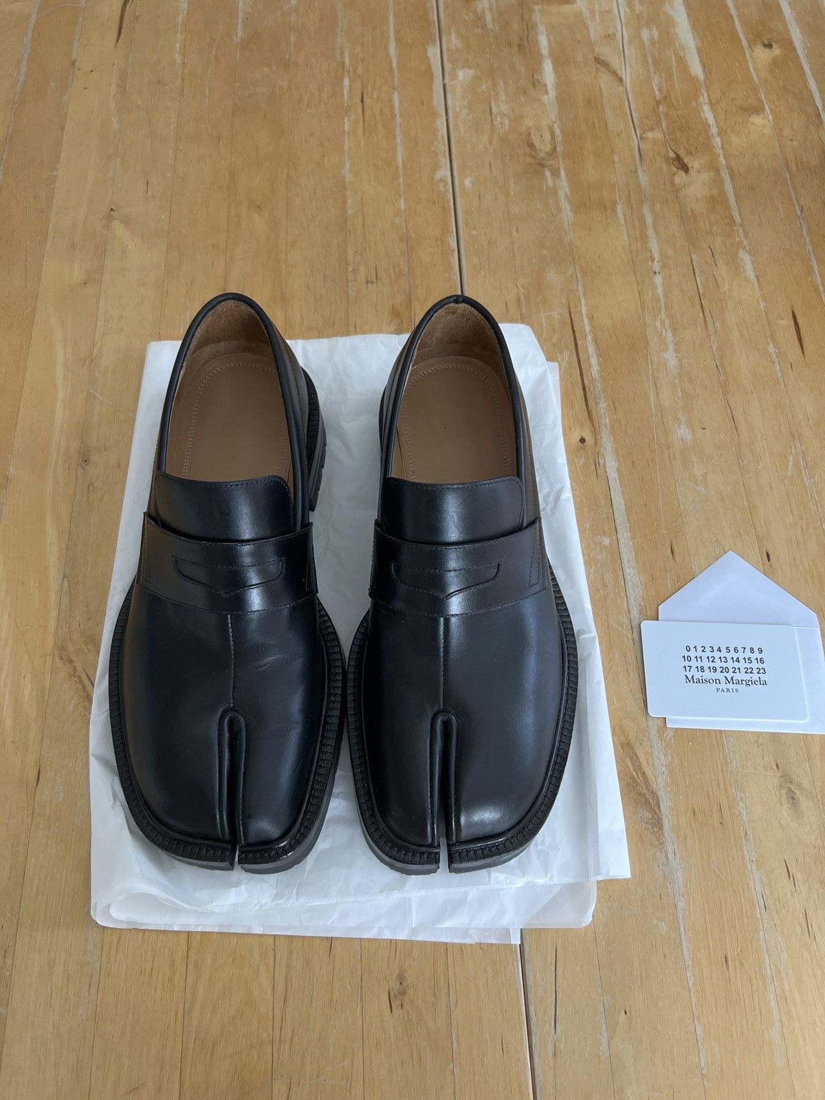 Maison Margiela Tabi County Loafer in Black, Men's (Size 8.5)