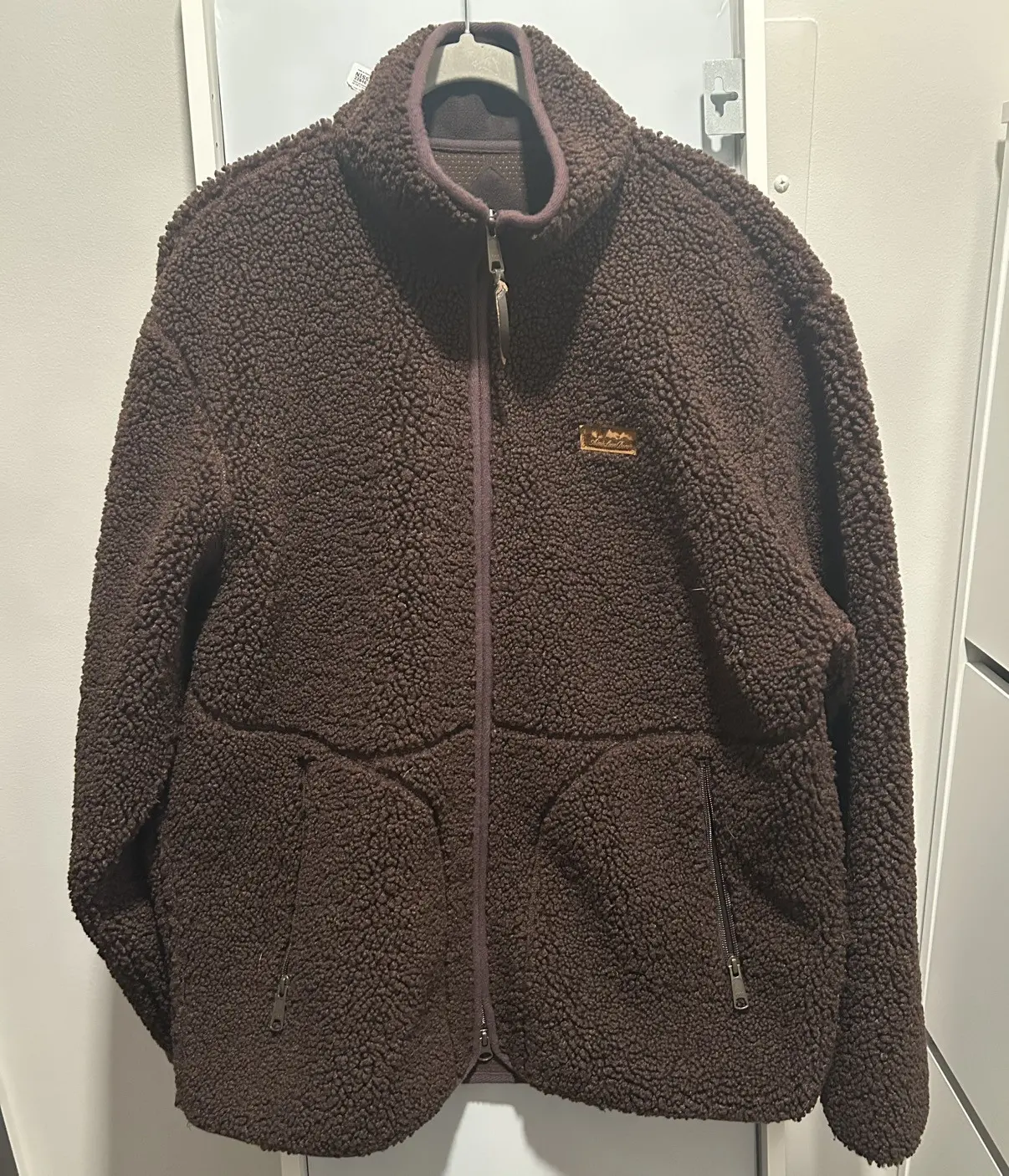 Hot Fudge Aime Leon Dore Fleece Jacket in Brown, Men's (Size Large)
