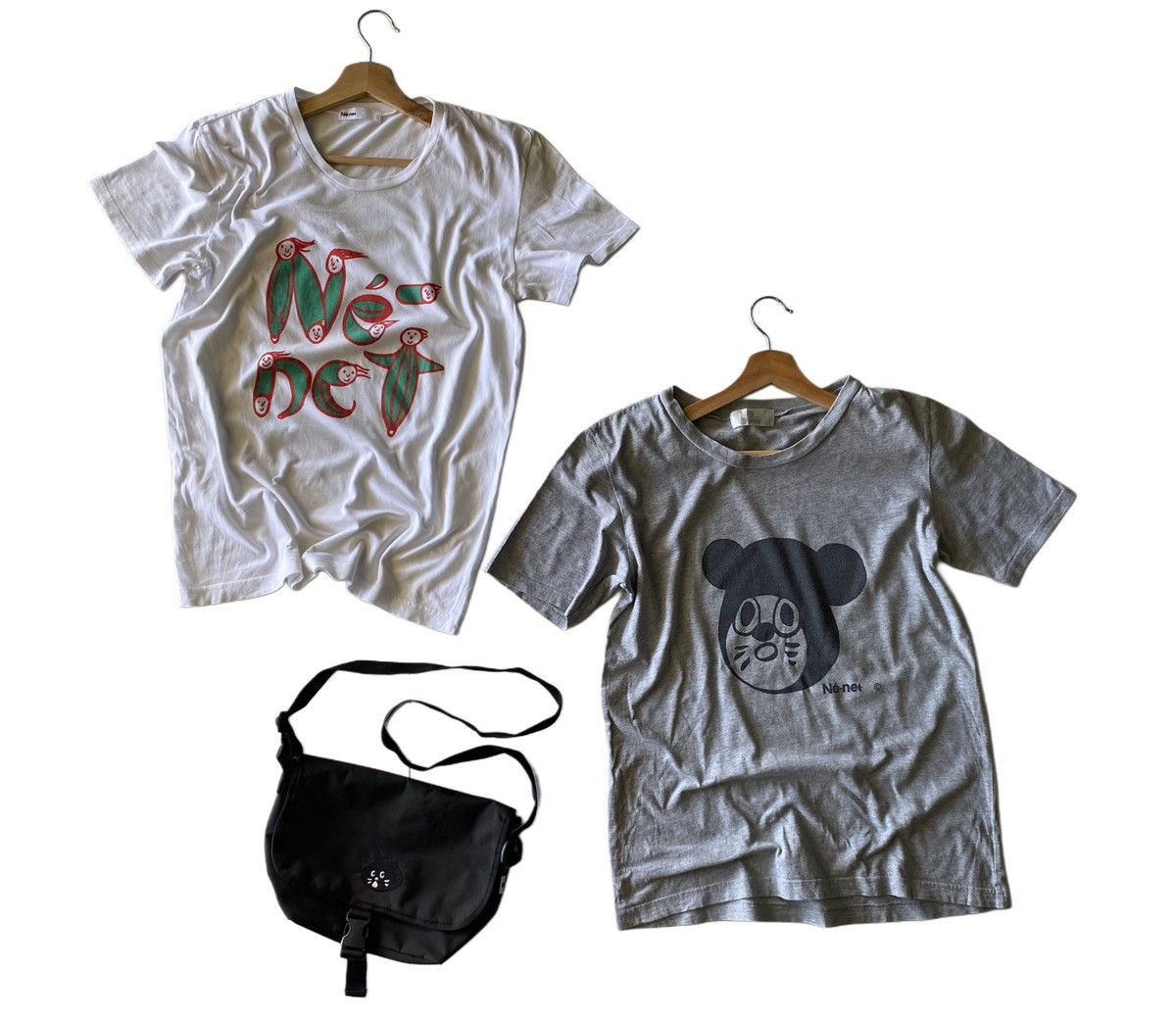 Ne Net x Vintage Ne-Net Crossbody Bag, 2 Piece Tshirt (Size M) Set, Men's (Size Medium)