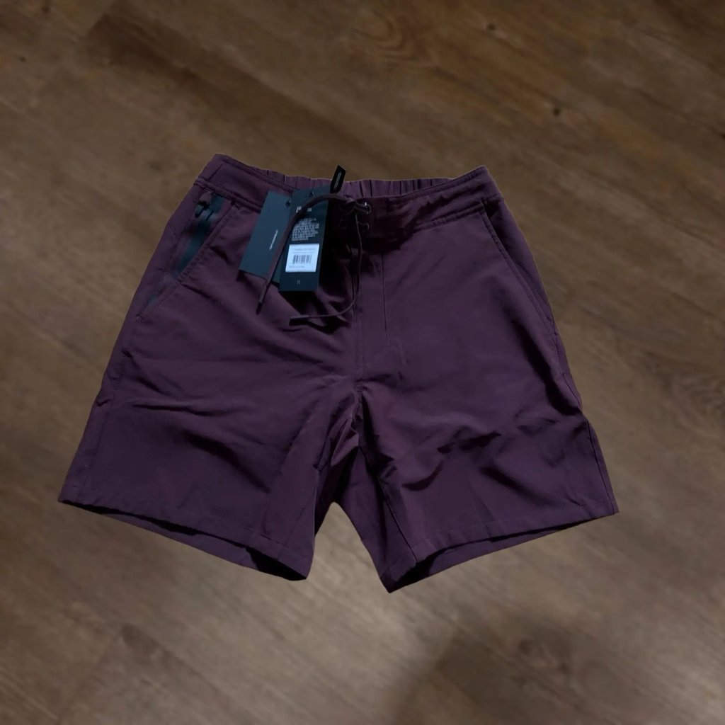 Ten Thousand Shorts Mens Small Maroon 7 In Foundation Noliner Active Workout in Red, Men's (Size 29)