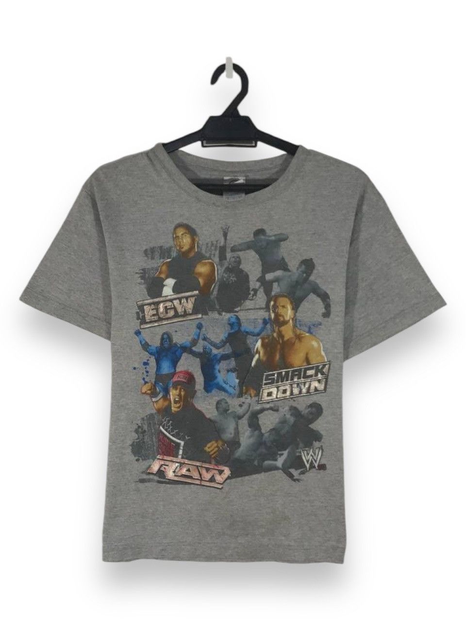 Wwe Vintage Raw Vs Smackdown Jeff Hardy Triple H Matt Hardy in Grey, Men's (Size XL)